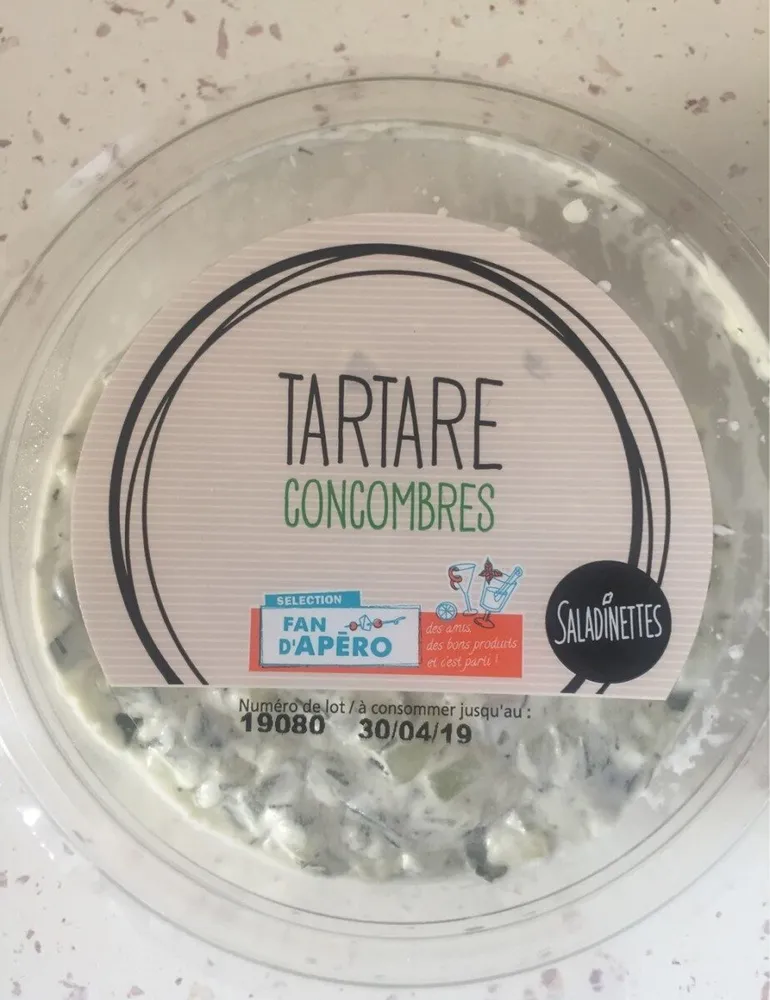 Tartare concombres