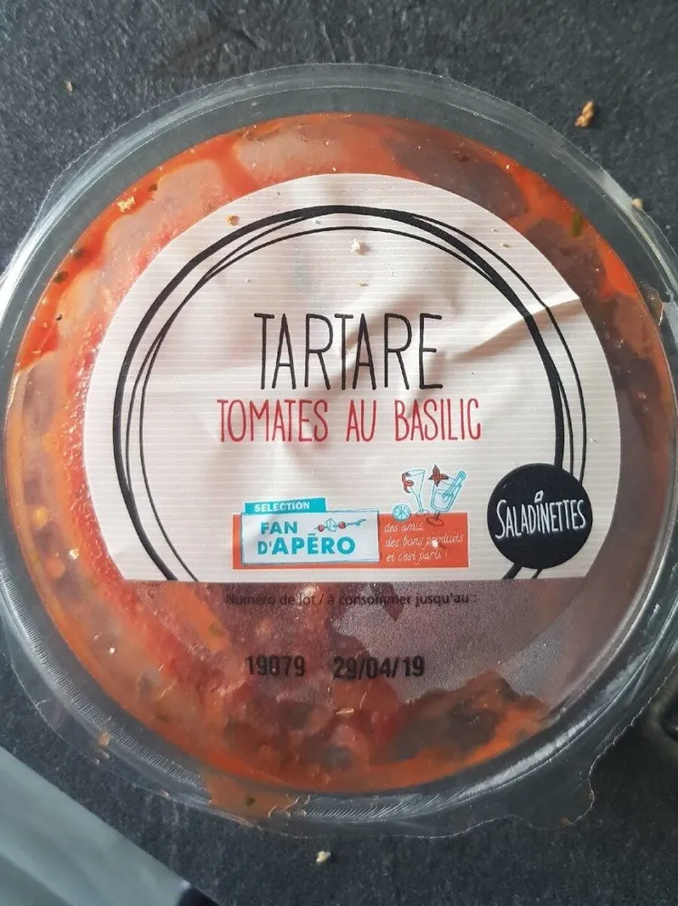 Tartare tomates au basilic