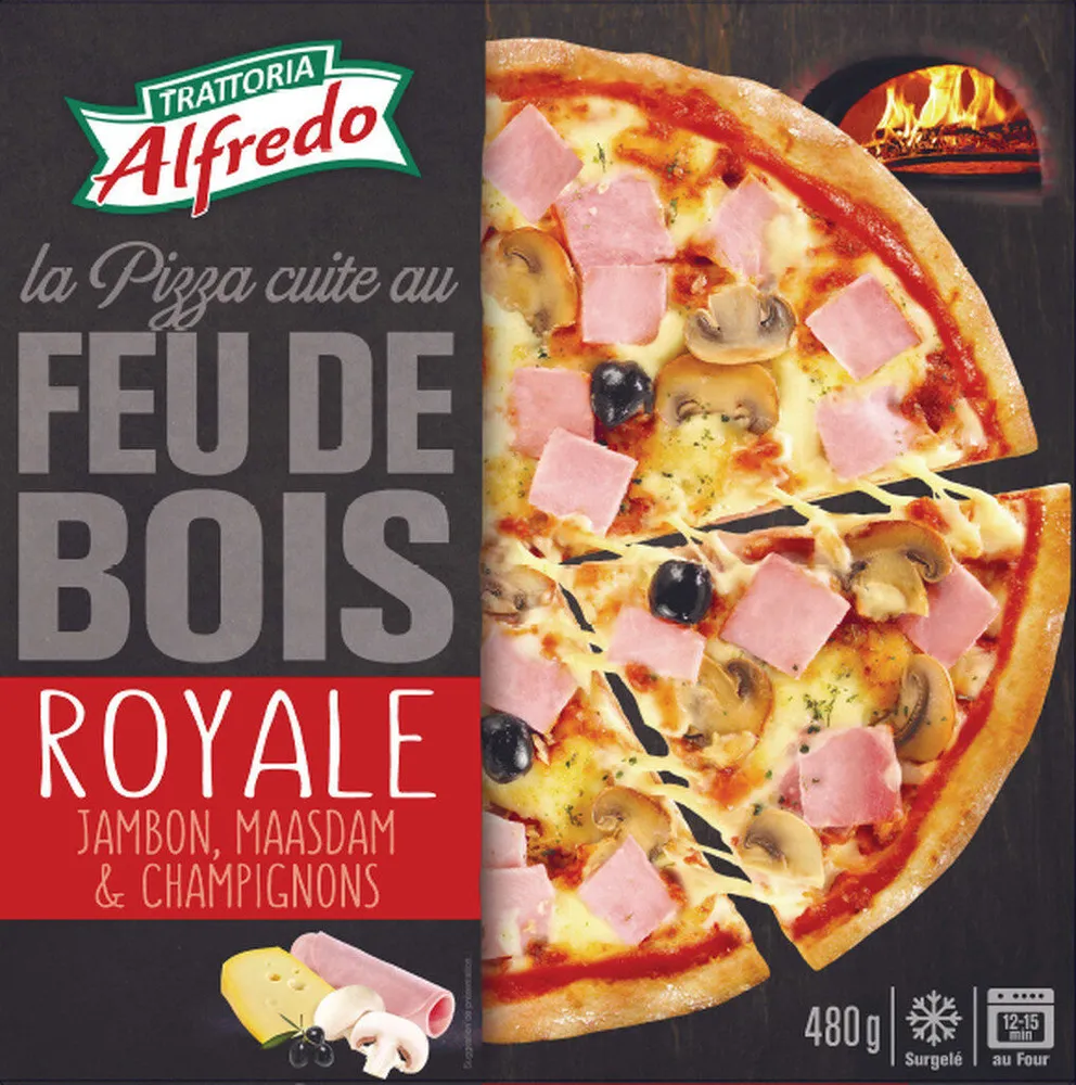 Pizza Royale cuite au feu de bois
