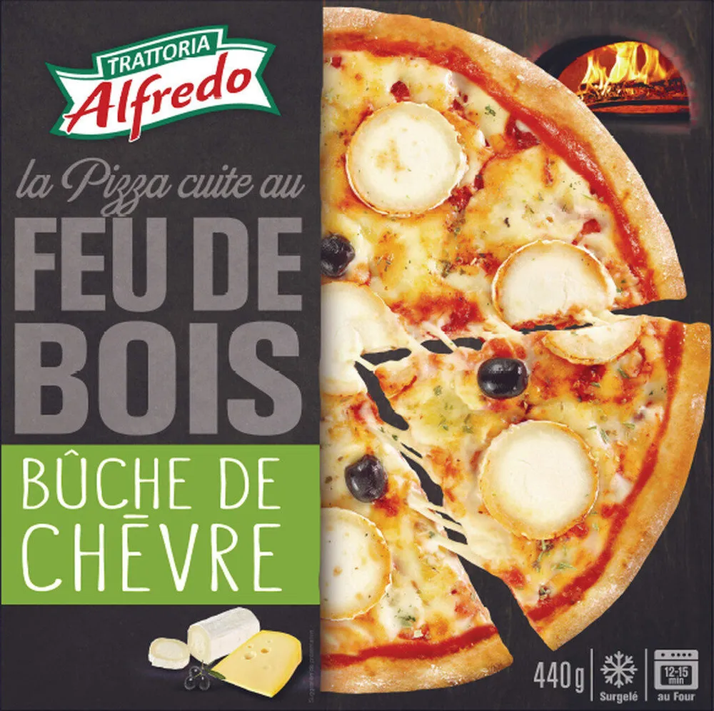Pizza au chèvre cuite au feu de bois