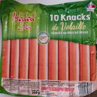 10 Knacks de volaille fumées au bois de hêtre