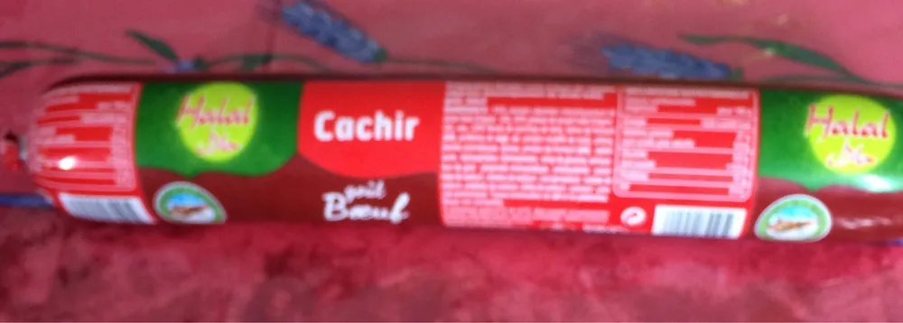 Halal cachir goût boeuf