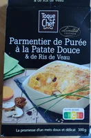 Parmentier de Purée à la Patate Douce & de Ris de Veau