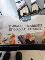 Timbale de marrins et girolles cuisinés