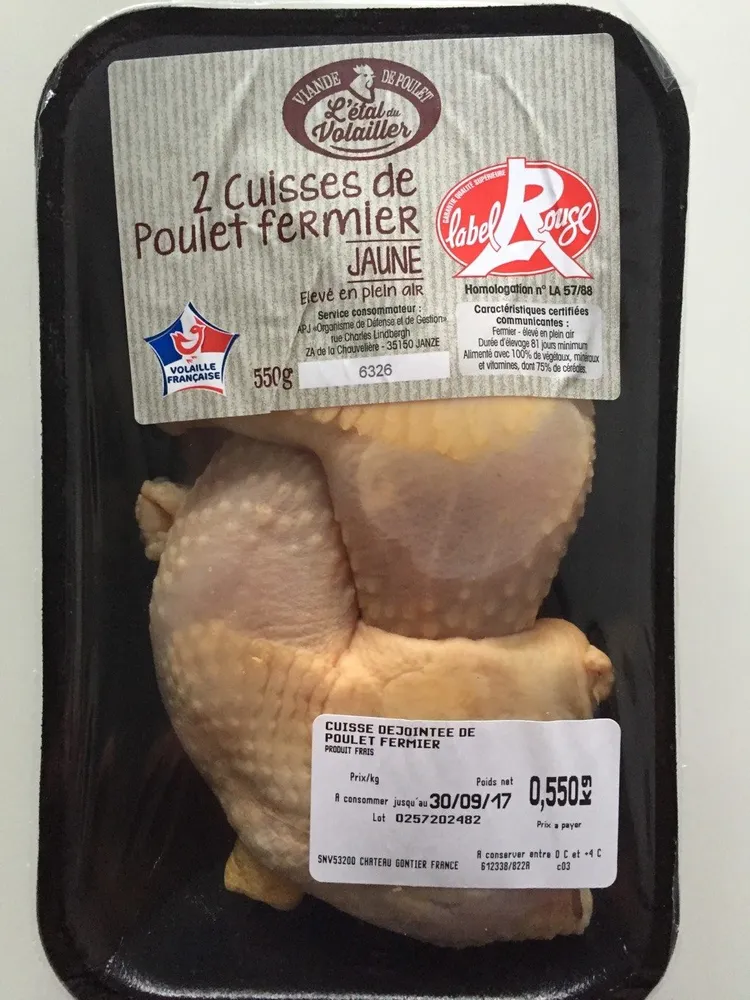Cuisses de poulet fermier