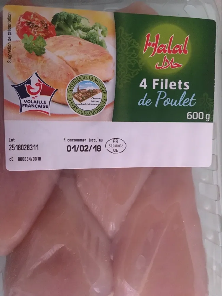 Filet de poulet halal