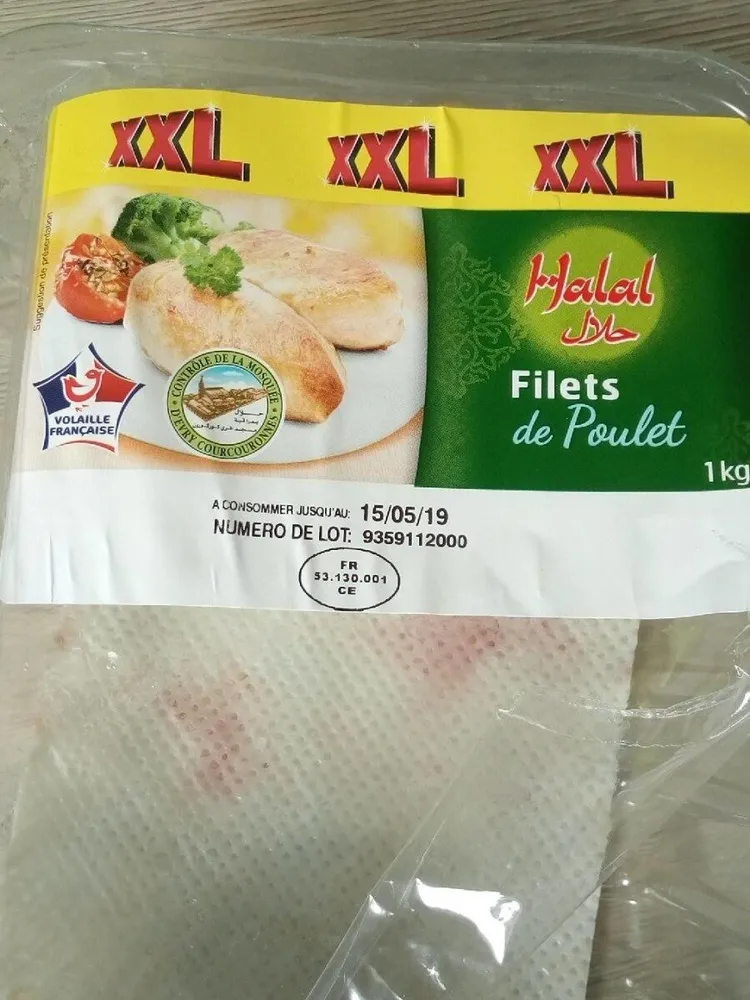 Filets de poulet halal
