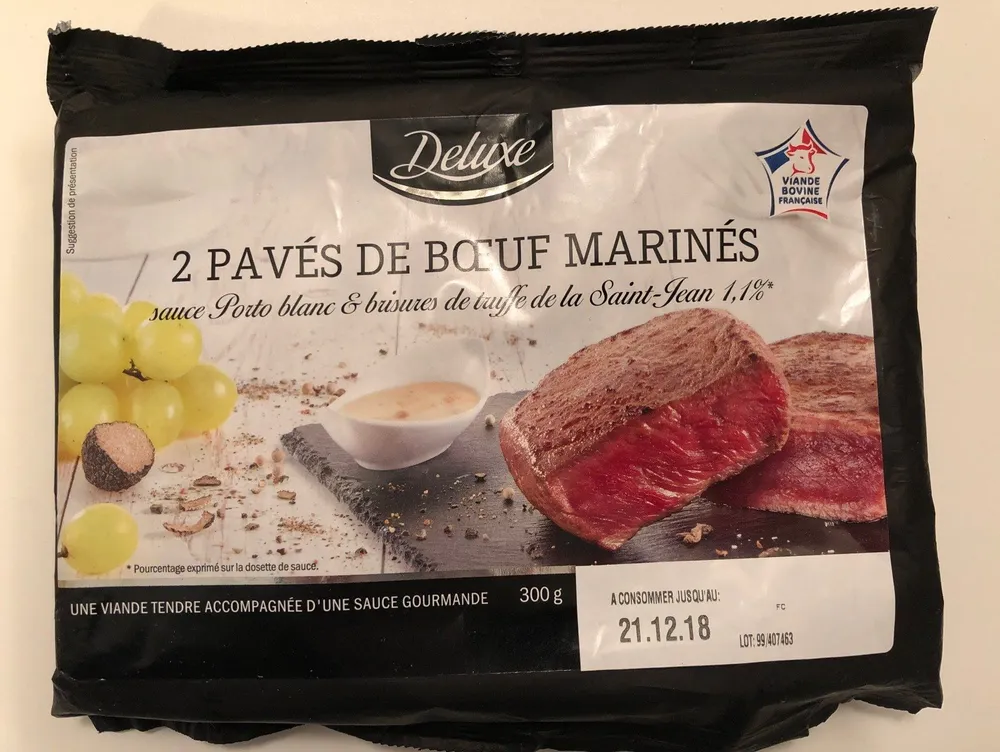 Pavés de boeuf marinés