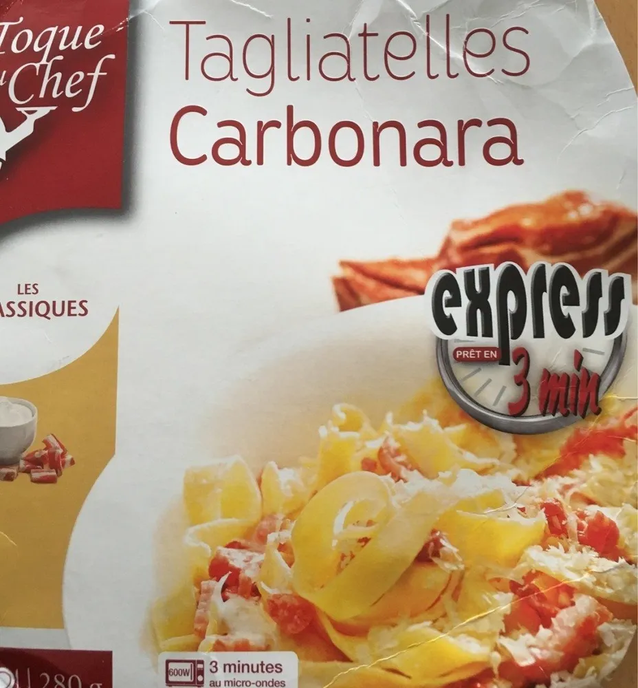 Tagliatelles carbonara