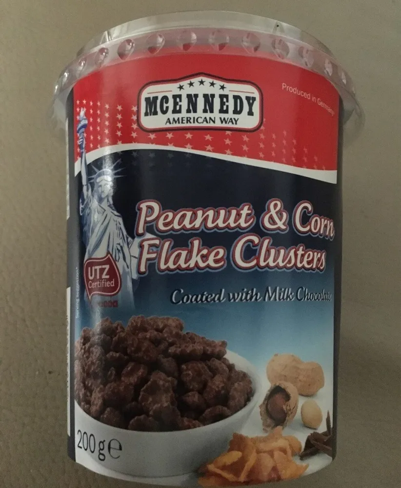 Peanut & corn flake clusters