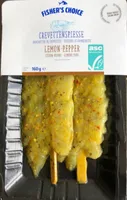 Brochettes de crevettes citron-poivre