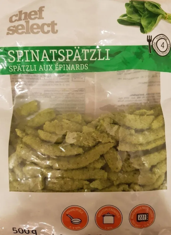 Spätzli aux épinards