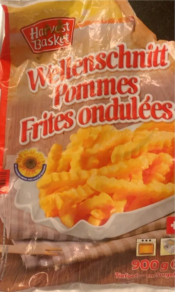 Pommes frites ondulees