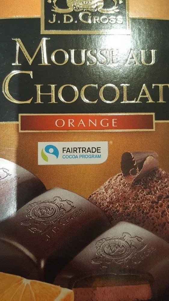 Mousse au chocolat orange
