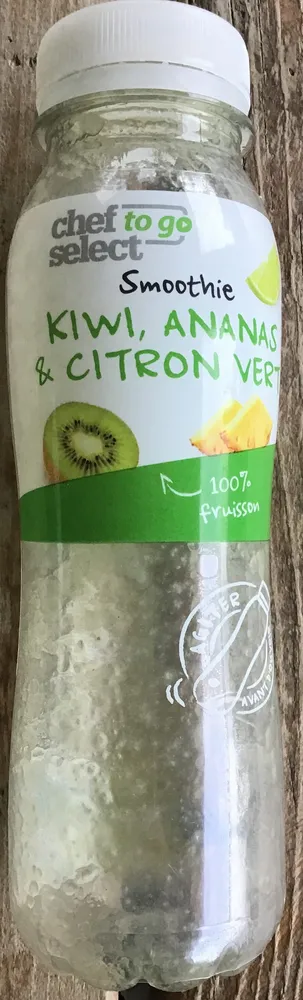 smoothie kiwi, ananas & citron vert