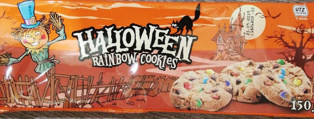 Halloween rainbow cookies