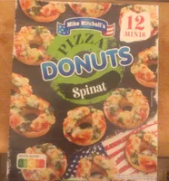 Pizza. Donuts Spinat