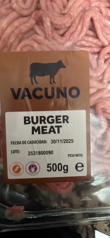 Burger Meat Vacuno