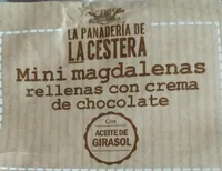 Mini magdalenas rellenas con crema de chocolate