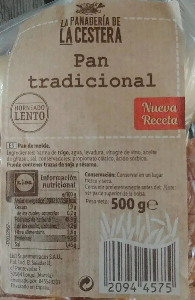 Pan tradicional "nueva receta"