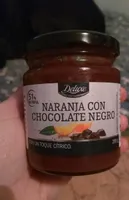 Naranja con chocolate negro