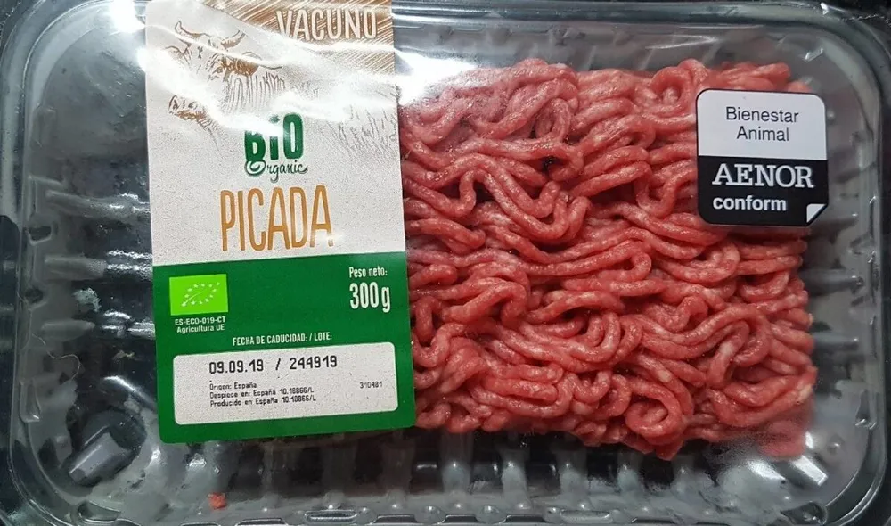 Bio organic carne picada de vacuno