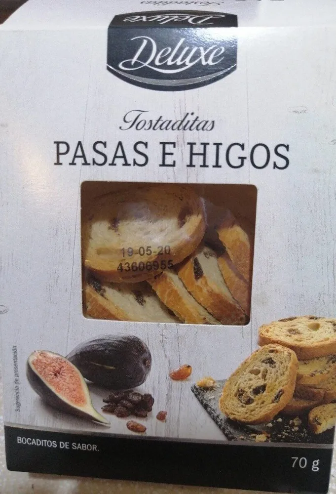 Tostaditas pasas e higos