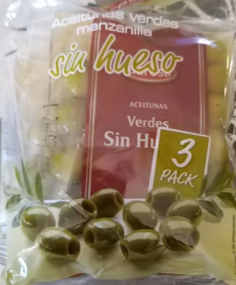 Aceitunas verdes sin hueso