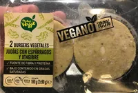 Burgers Vegetales de Judías con Espárragos y Jengibre