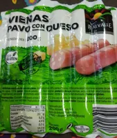 Salchichas vienas pavo con queso