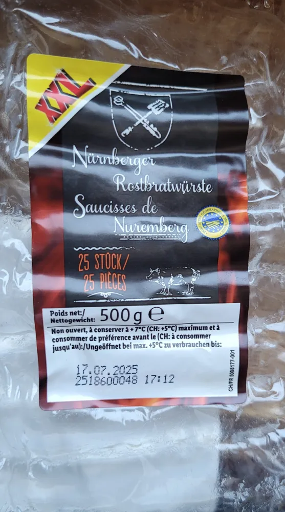 XXL Saucisses de Nuremberg