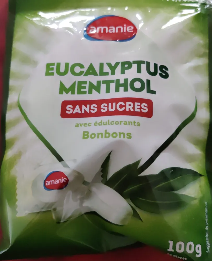 Bonbons eucalyptus menthol avec édulcorants