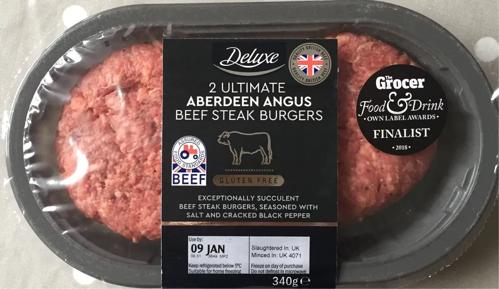 Ultimate aberdeen angus beef steak burgers