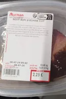 Petit rôti d'échine cuit