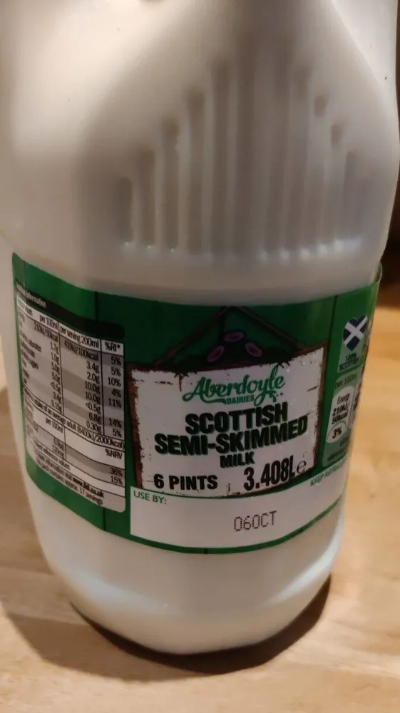 Scottish Semi-Skimmed Milk