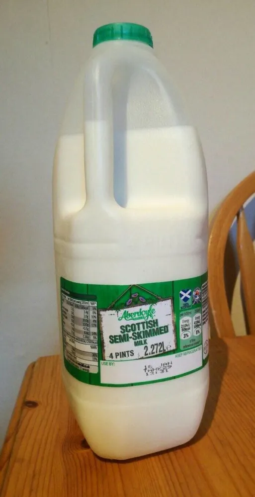 Scottish semi-skimmed milk