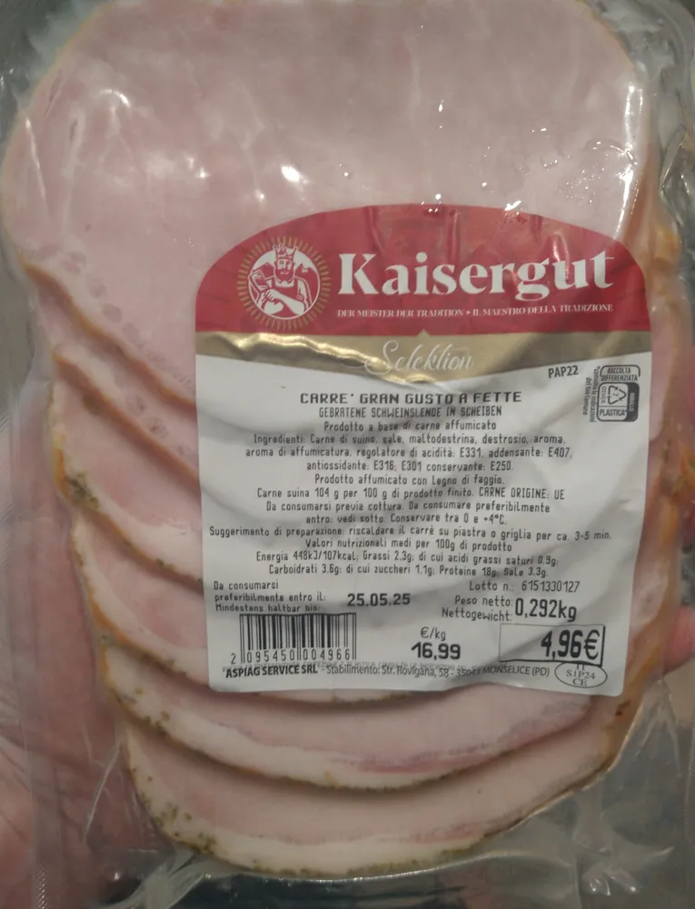 Carrè gran gusto a fette