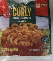 Seasoned curly french fried potatoes