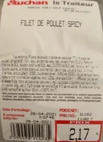 Filet de poulet spicy