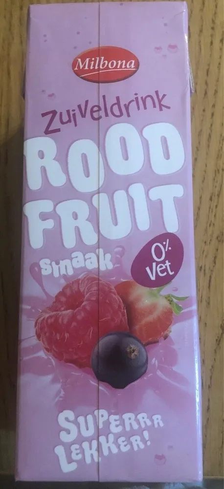 WEIDE LK mulbona Zuiveldrink ROOD FRUIT suiker toe