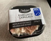 Salade au cabillaud et aux crevettes grises