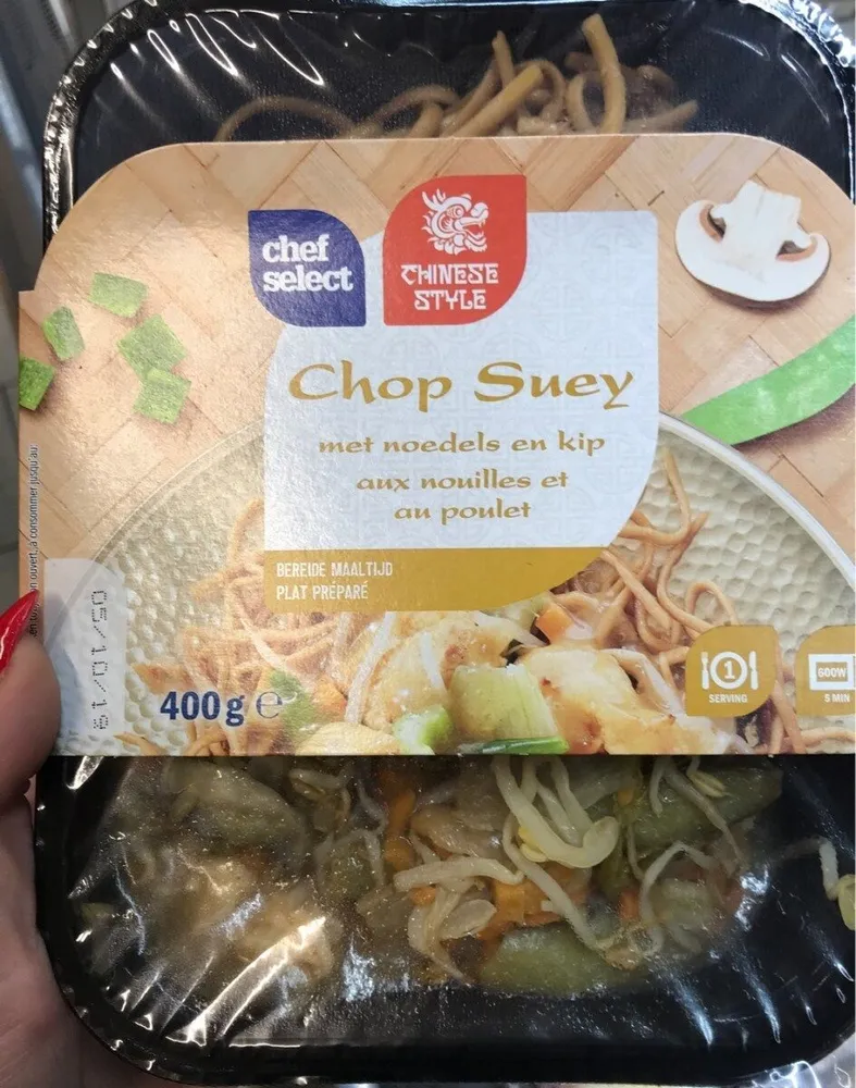 Chop suey aux nouilles et poulet