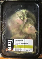 Tranche de gigot d'agneau marinée