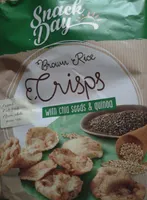 Brown rice crisps with chia seeds & quinoa