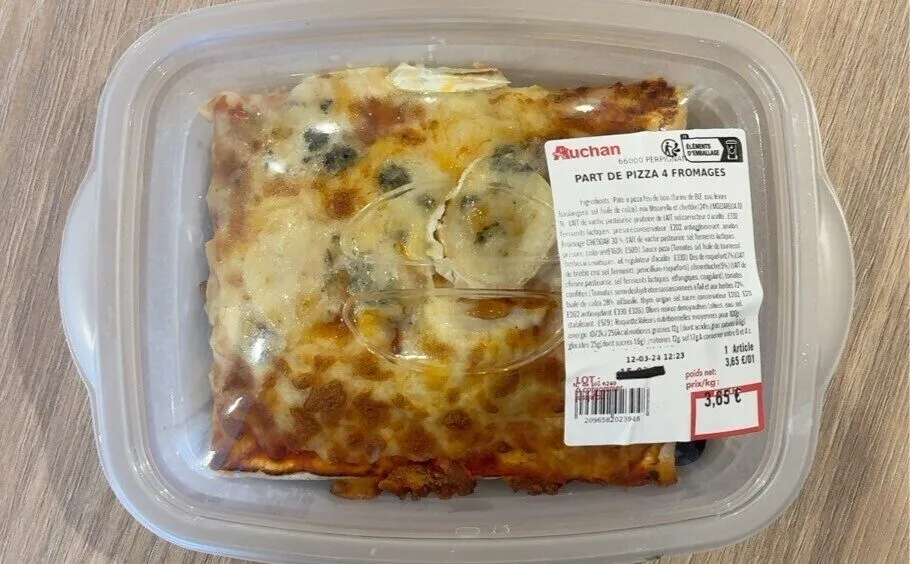 Part de pizza 4 fromages