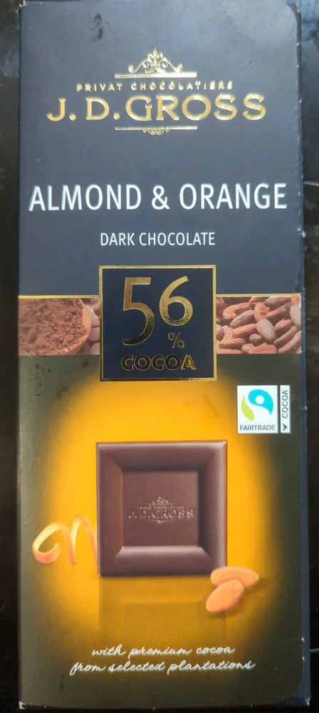 Almond & Orange dark chocolate