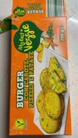 Burger con carote piselli e patate