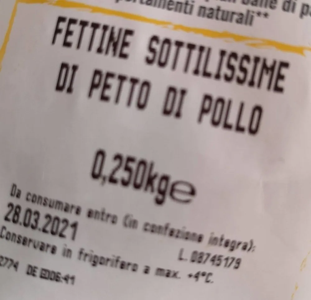 Fettine petto pollo