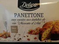 Panettone with raisins soaked in "Moscato d'Asti  D.O.C.G."wine.