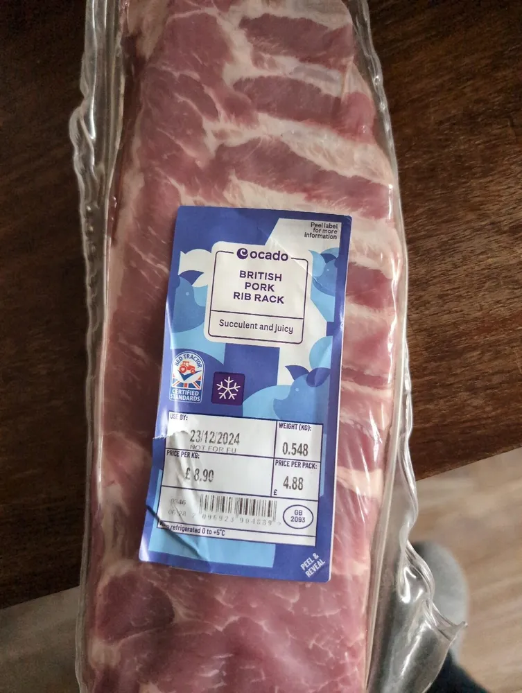 British Pork Rib Rack